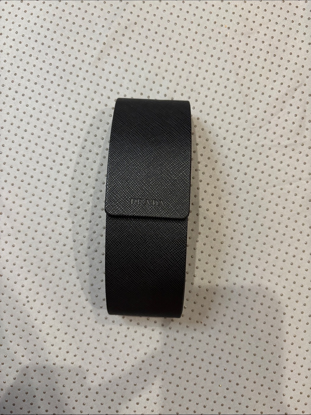 Black Leather Eyeglass Case - Men's Accessories